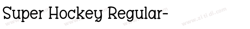 Super Hockey Regular字体转换